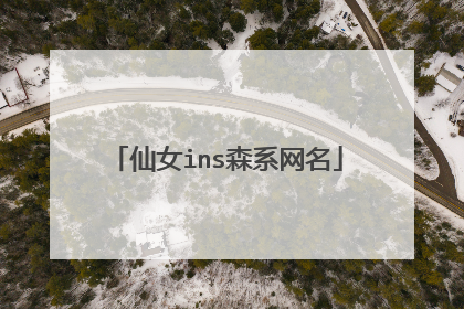 仙女ins森系网名