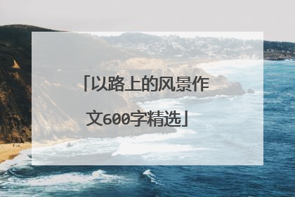 以路上的风景作文600字精选
