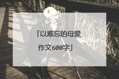 以难忘的母爱作文600字