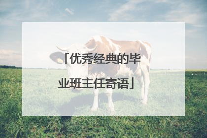 优秀经典的毕业班主任寄语