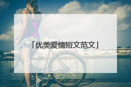 优美爱情短文范文