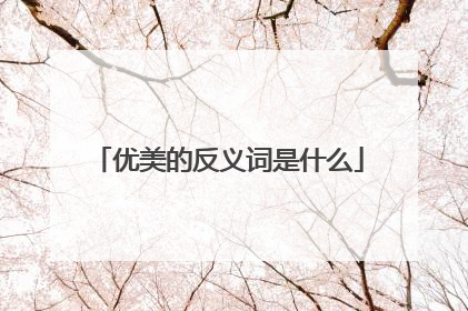 优美的反义词是什么