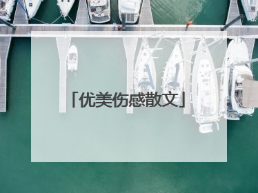 优美伤感散文