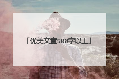 优美文章500字以上