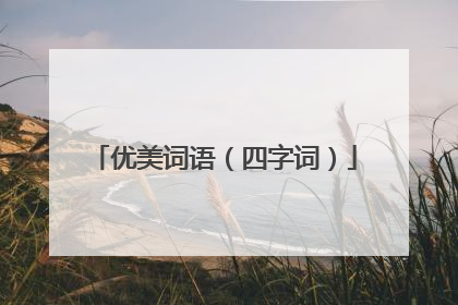 优美词语(四字词)