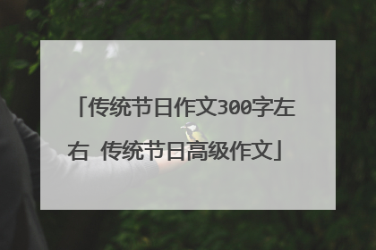 传统节日作文300字左右 传统节日高级作文