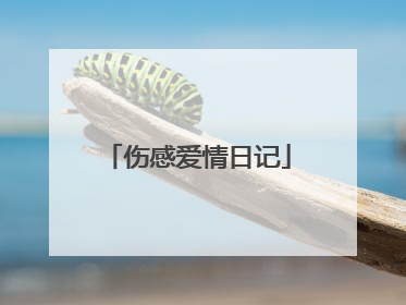 伤感爱情日记