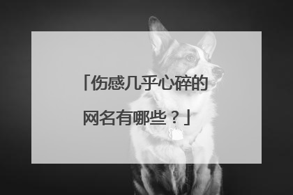 伤感几乎心碎的网名有哪些？