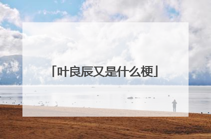 叶良辰又是什么梗