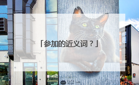 参加的近义词？