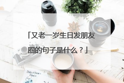 又老一岁生日发朋友圈的句子是什么?