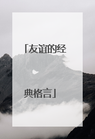 友谊的经典格言