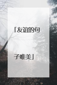 友谊的句子唯美