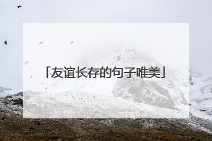 友谊长存的句子唯美