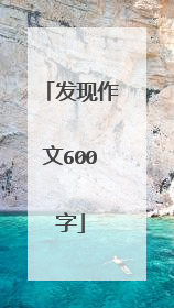 发现作文600字