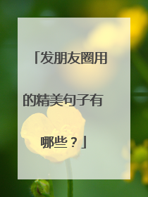 发朋友圈用的精美句子有哪些?