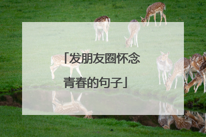 发朋友圈怀念青春的句子