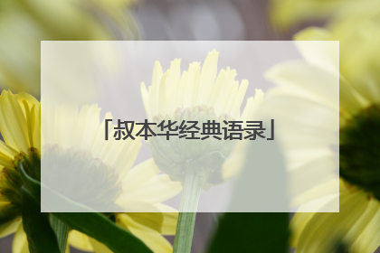 叔本华经典语录
