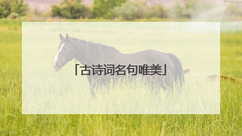 古诗词名句唯美