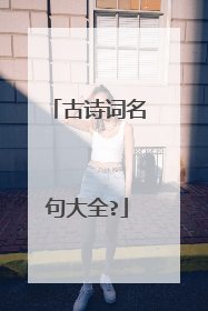 古诗词名句大全?