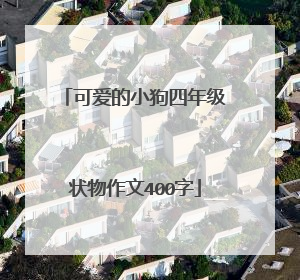 可爱的小狗四年级状物作文400字
