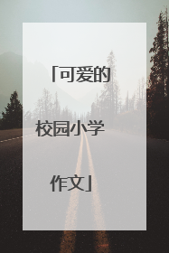 可爱的校园小学作文