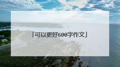 可以更好600字作文