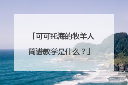 可可托海的牧羊人简谱教学是什么？