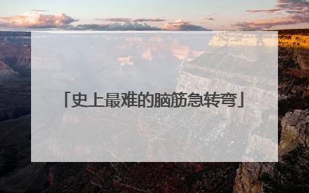 史上最难的脑筋急转弯