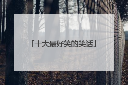 十大最好笑的笑话