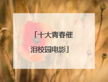 十大青春催泪校园电影