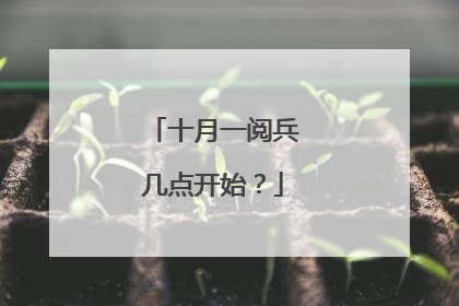 十月一阅兵几点开始？