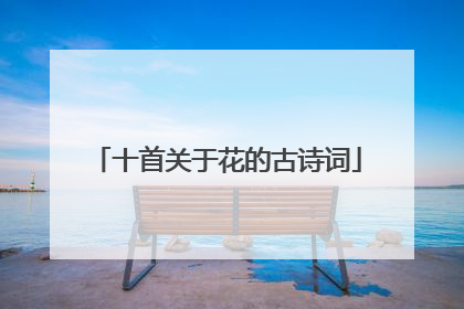 十首关于花的古诗词