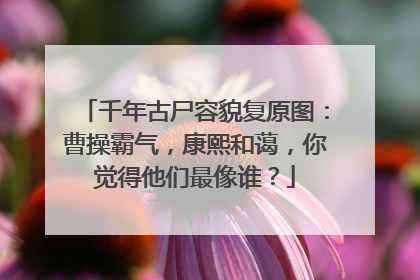 千年古尸容貌复原图：曹操霸气，康熙和蔼，你觉得他们最像谁？