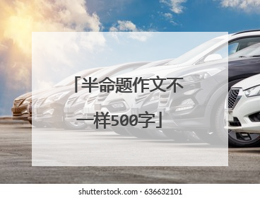 半命题作文不一样500字