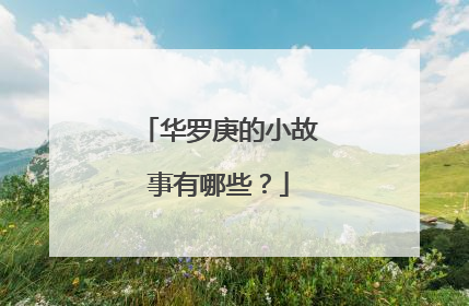 华罗庚的小故事有哪些?