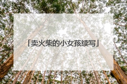 卖火柴的小女孩续写
