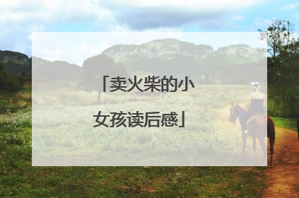 卖火柴的小女孩读后感