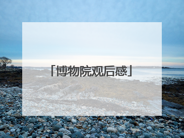 博物院观后感