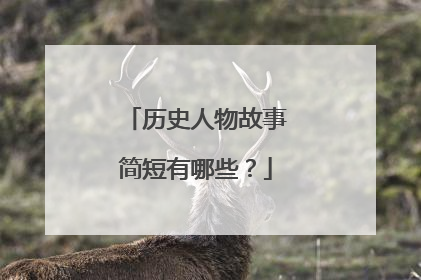 历史人物故事简短有哪些？