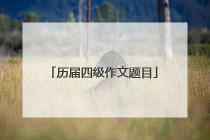 历届四级作文题目