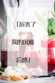 厉害了我的国观后感
