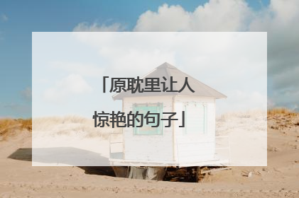 原耽里让人惊艳的句子