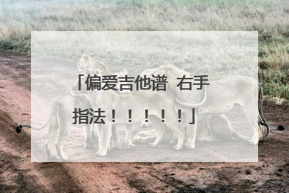 偏爱吉他谱 右手指法！！！！！