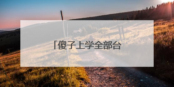 傻子上学全部台词....急