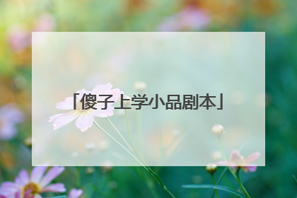 傻子上学小品剧本