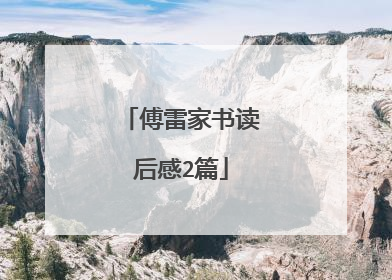 傅雷家书读后感2篇