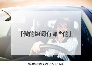 傲的组词有哪些的