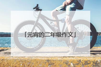 元宵的二年级作文