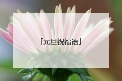 元旦祝福语